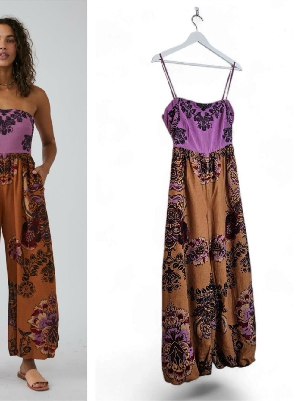 New Indio Sun Jumpsuit in Golden Combo
Free People XS